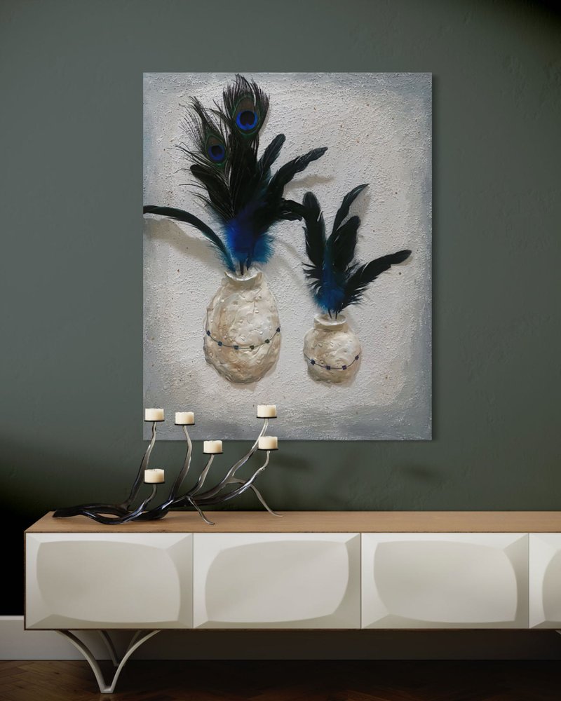 Peacock feathers